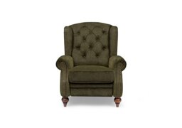 At The Helm - Shackleton Fabric Wing Chair - Pine