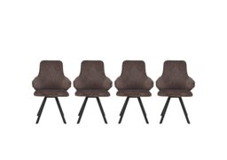 Enterprise Set of 4 Swivel Dining Arm Chairs