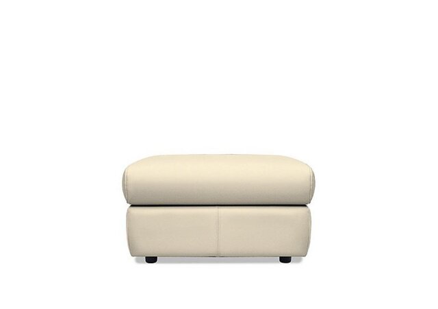 G Plan - Thornbury Leather Footstool - Cambridge Stone