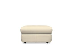 G Plan - Thornbury Leather Footstool - Cambridge Stone