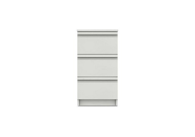 London Bedrooms - Kings Cross 3 Drawer Bedside Chest - White
