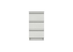 London Bedrooms - Kings Cross 3 Drawer Bedside Chest - White