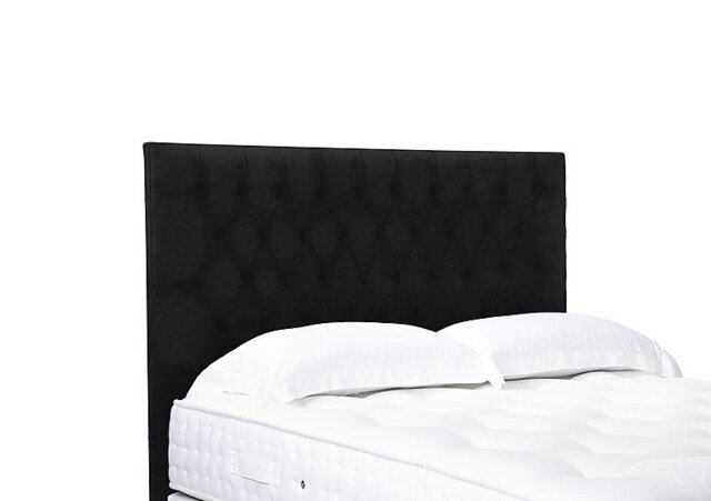 Artisan Collection Orton High Floor Standing Headboard - King Size - Plush Ebony