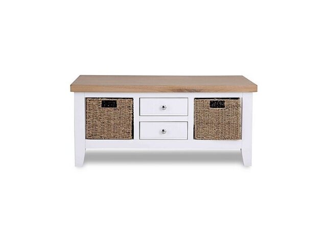 Furnitureland - Truro Storage Coffee Table - White