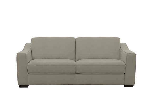 World of Leather - Optimus 3 Seater BV Leather Sofa - Silver Grey