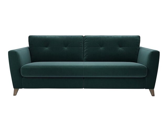 The Lounge Co. - Hermione 4 Seater Fabric Sofa - Evening Teal