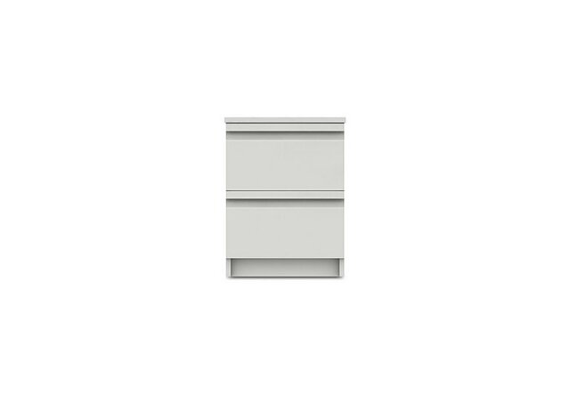 London Bedrooms - Kings Cross 2 Drawer Bedside Chest - White