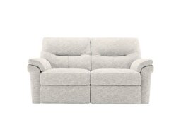 G Plan - Seattle 2 Seater Fabric Power Recliner Sofa with Power Lumbar and Heated Seats - Rush Cream