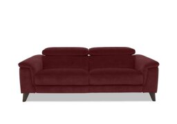 Wade 3 Seater Fabric Sofa - Burgundy