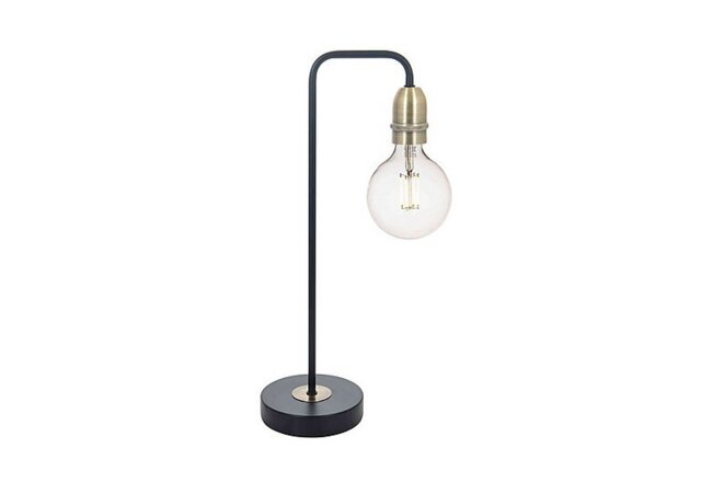 Kiefer Table Lamp - Black & Antique Brass