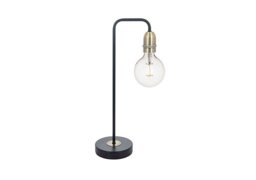 Kiefer Table Lamp - Black & Antique Brass
