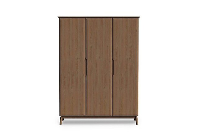Stockholm 3 Door Wardrobe - Dark Oak