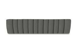 Njord Faux Leather Dining Bench Pad - 300-cm - Grey