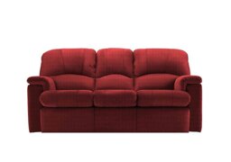 G Plan - Chloe 3 Seater Fabric Sofa - No Recliner - Destiny Ruby