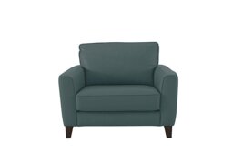 Ideal Home - Brondby NC Leather Cuddle Chair - BV Lake Green