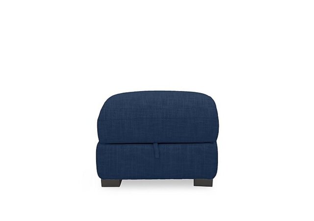 Nova Fabric Storage Footstool - R330 Steel Blue