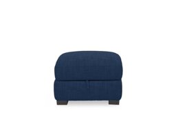 Nova Fabric Storage Footstool - R330 Steel Blue