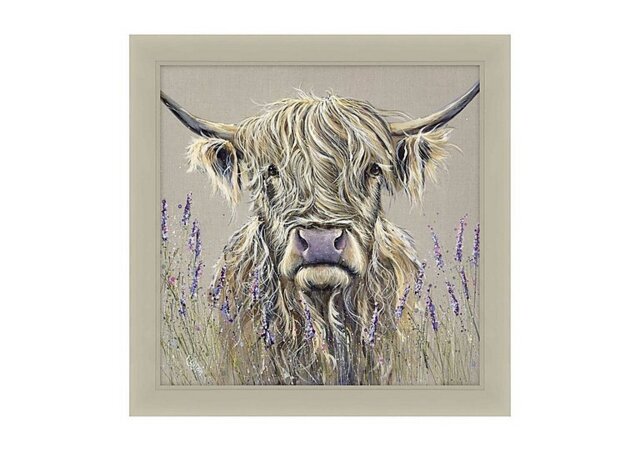 Highland Lavender Framed Picture - Lavender