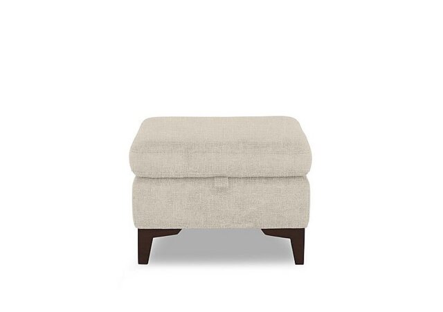 Zoom Fabric Storage Footstool - Weave Stone