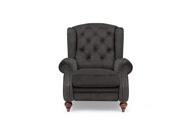 At The Helm - Shackleton Fabric Wing Chair - Moonstone