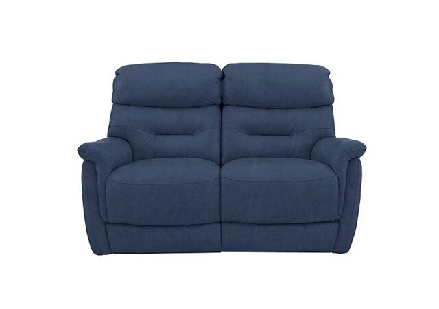 Chicago 2 Seater Fabric Power Recliner Sofa - Blue
