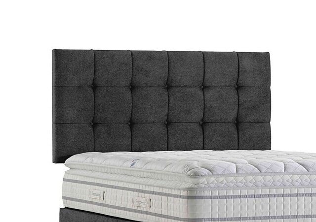 Sleepeezee - Apex Strutted Headboard - King Size - Queens Ash Grey