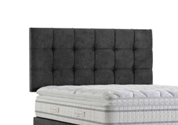 Sleepeezee - Apex Strutted Headboard - King Size - Queens Ash Grey