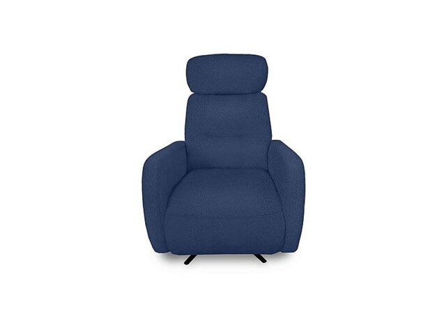 Designer Chair Collection Tokyo Fabric Manual Recliner Swivel Chair - Blue