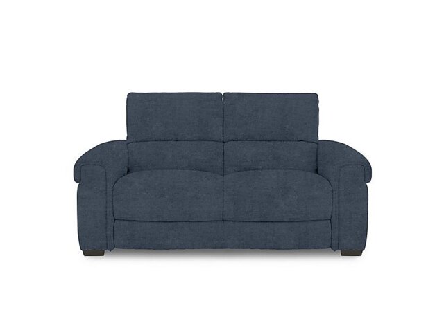 Nixon Fabric 2 Seater Sofa - Silverish Blue