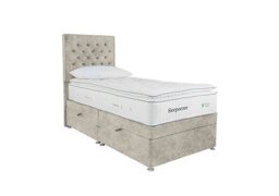 Sleepeezee - Natural Touch 3000 Pillowtop Side Ottoman Divan Set - Single - Daytona Stone