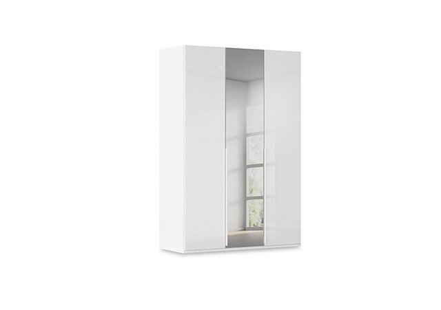 Rauch - Haven 151cm 3 Door Hinged Wardrobe with 2 Glass Doors and 1 Mirror Door