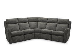 G Plan - Wren Large Fabric Power Recliner Corner Sofa with Power Headrests and Power Lumbar - Victoria Slate