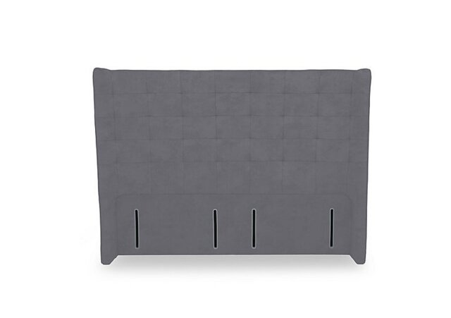 Artisan Collection Onyx High Floor Standing Headboard - Super King - Aston Steel