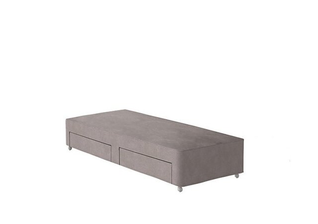 Vispring - Luxe II Divan Base - Single - Faux Suede Dove