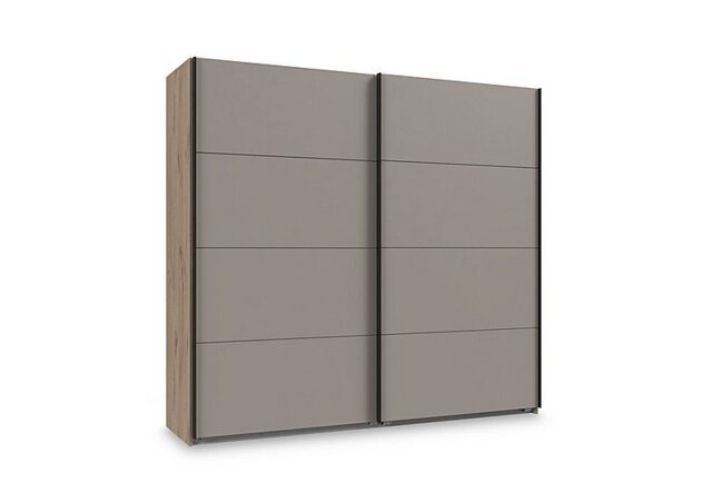 Wiemann - Antoni 225cm 2 Door Nordic Oak Sliding Wardrobe with 2 Decor Doors