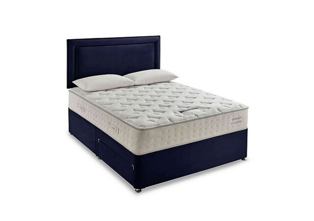Silentnight - Revitalise Ortho 1400 Divan Set with 2 Drawers - King Size - Smooth Velvet Maritime