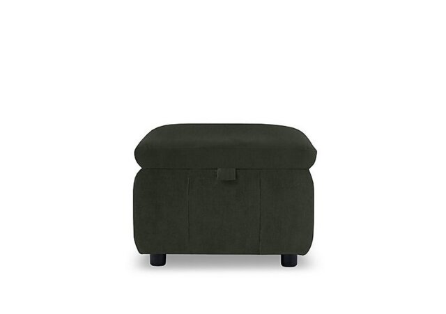 Dolomite Fabric Storage Footstool - Manhattan Pine