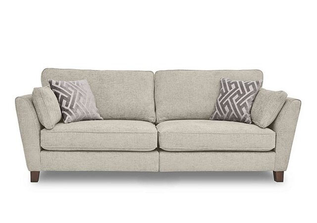 Tabitha 4 Seater Split Frame Sofa - Cream
