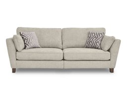 Tabitha 4 Seater Split Frame Sofa - Cream