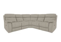 World of Leather - Moreno BV Leather Power Recliner Corner Sofa - Silver Grey