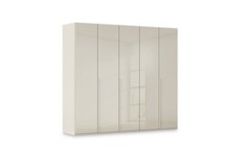 Rauch - Haven 251cm 5 Door Hinged Wardrobe with Glass Doors