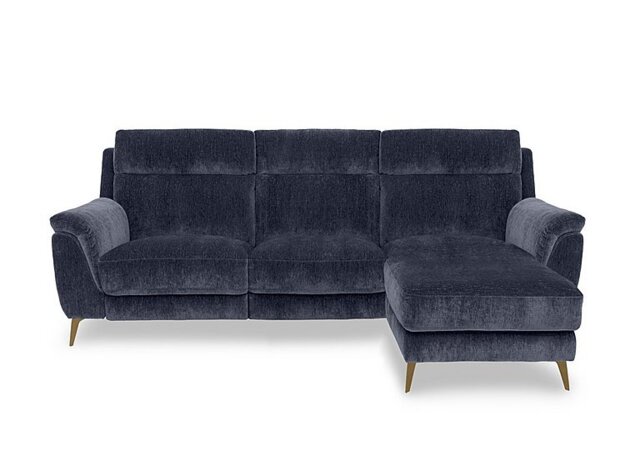 Eclipse Fabric 3 Seater Power Recliner Right Hand Facing Chaise End Sofa with Power Headrests