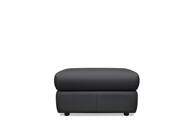 G Plan - Wren Leather Storage Footstool - Cambridge Petrol Blue