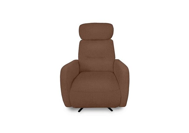 Designer Chair Collection Tokyo Fabric Manual Recliner Swivel Chair - Hazelnut