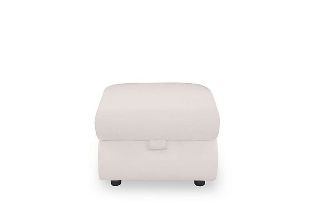 Panache Leather Storage Footstool - Cotton