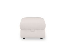 Panache Leather Storage Footstool - Cotton