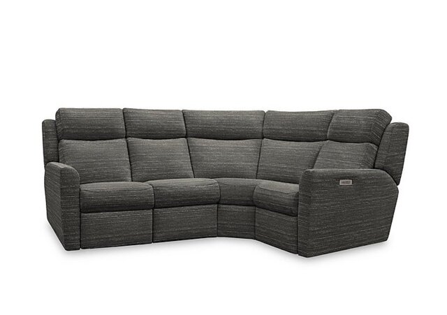 G Plan - Wren Small Fabric Corner Sofa with Power Recliner - Victoria Slate