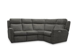 G Plan - Wren Small Fabric Corner Sofa with Power Recliner - Victoria Slate
