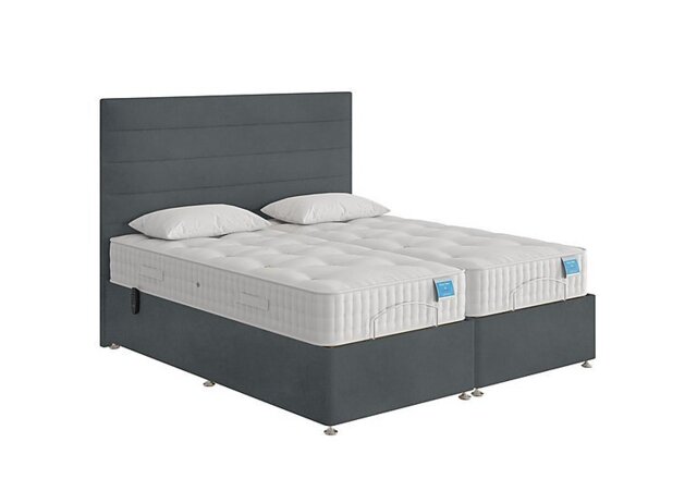 Sleep Story - Natural Comfort Adjustable Soft/Firm Divan Bed With 2 Drawer Storage - King Size