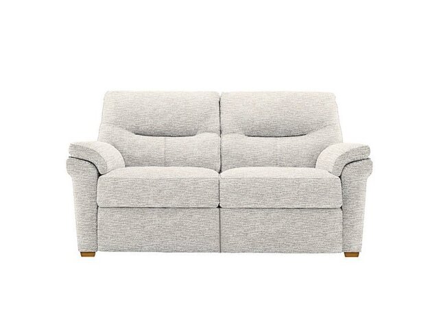 G Plan - Seattle 2 Seater Fabric Sofa with Wooden Feet - Rush Cream